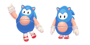 Fall Guys Sonic Costume Cursor