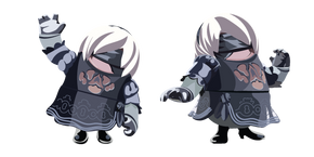 Fall Guys 2B Costume Cursor