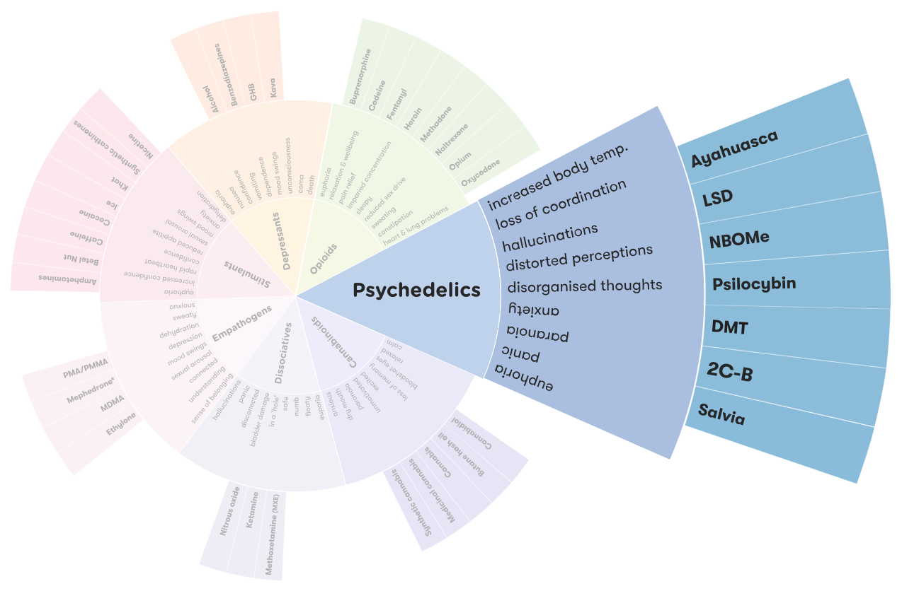 Drug Wheel psychedelics