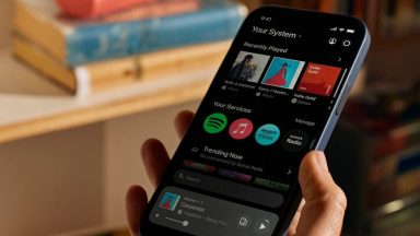 Sonos app on a smartphone