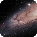 Andromeda Galaxy : RGB + Ha, Brent Bowen