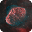 NGC 6888 - Crescent nebula in HOO - RGB stars, Guillaume Gruntz