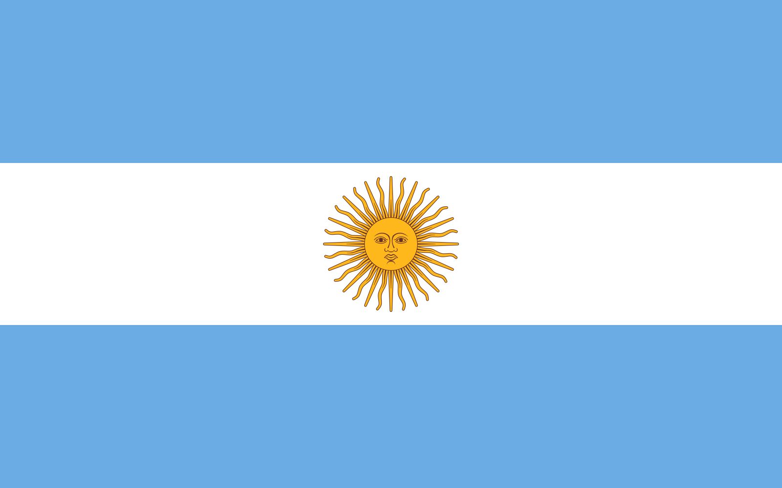 Argentine flag.