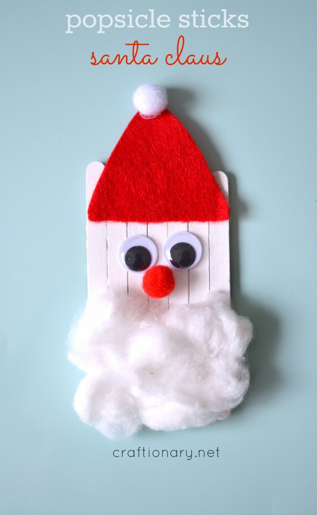 DIY Popsicle Santa