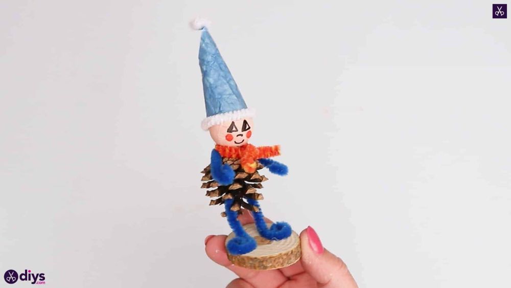 Diy pinecone gnome