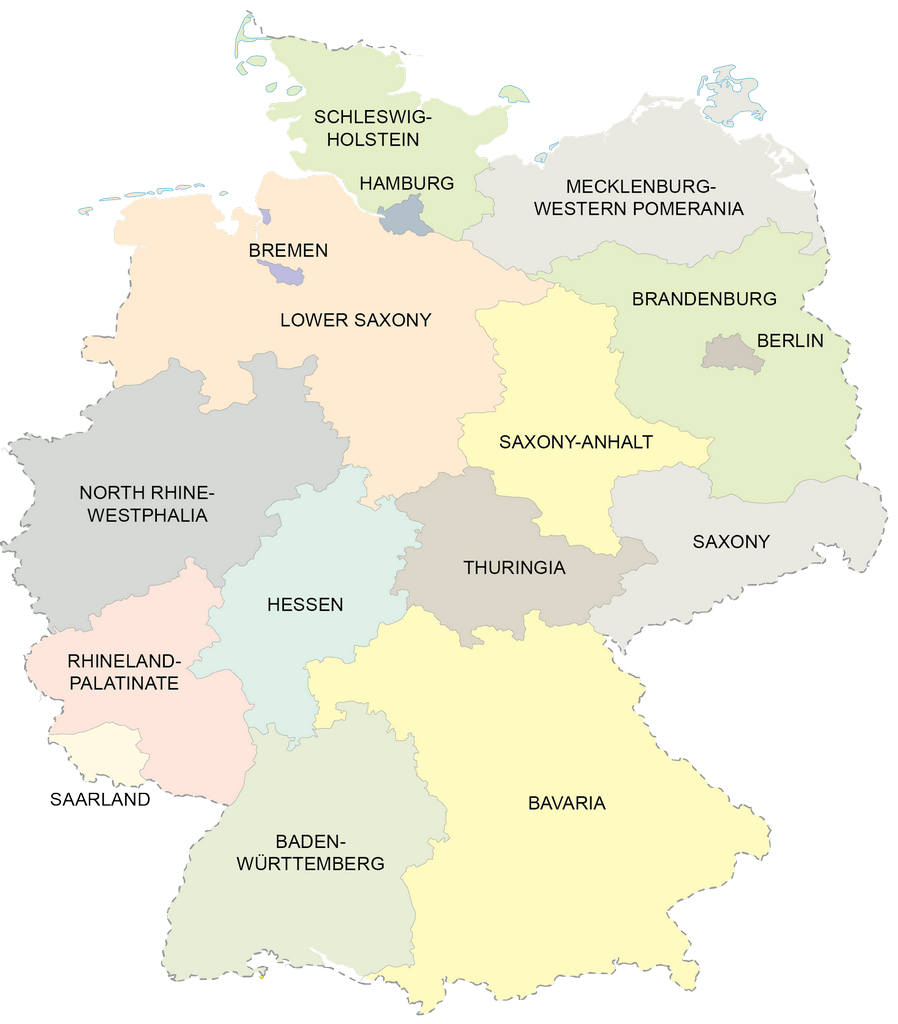 Germany States Map