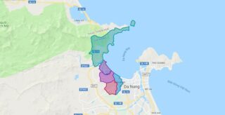 Map of Lien Chieu district – Da Nang city