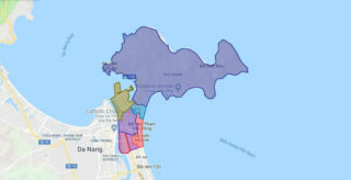 Map of Son Tra district – Da Nang city