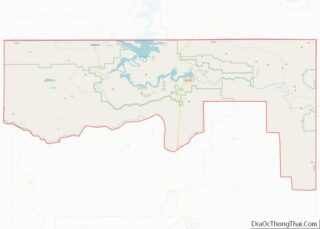 Map of Daggett County, Utah