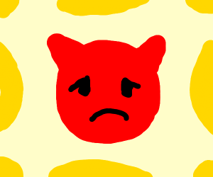 Sad devil emoji