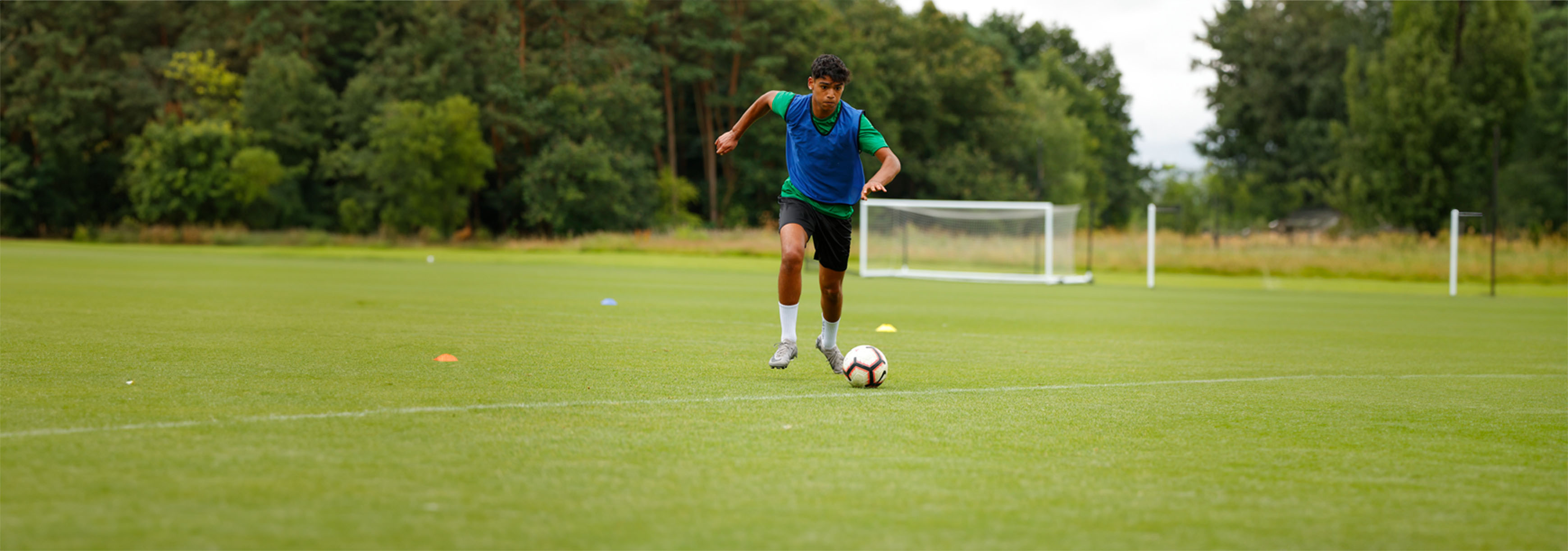 A players moves with the ball.