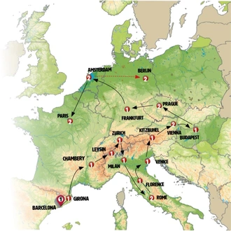 tourhub | Europamundo | Unforgettable Panorama | Tour Map