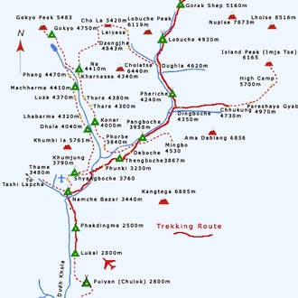 tourhub | Mount Adventure Holidays | Everest View Trek | Tour Map