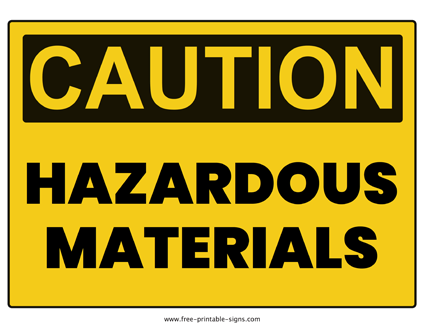 Hazmat Sign