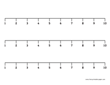 Number Line 1-10