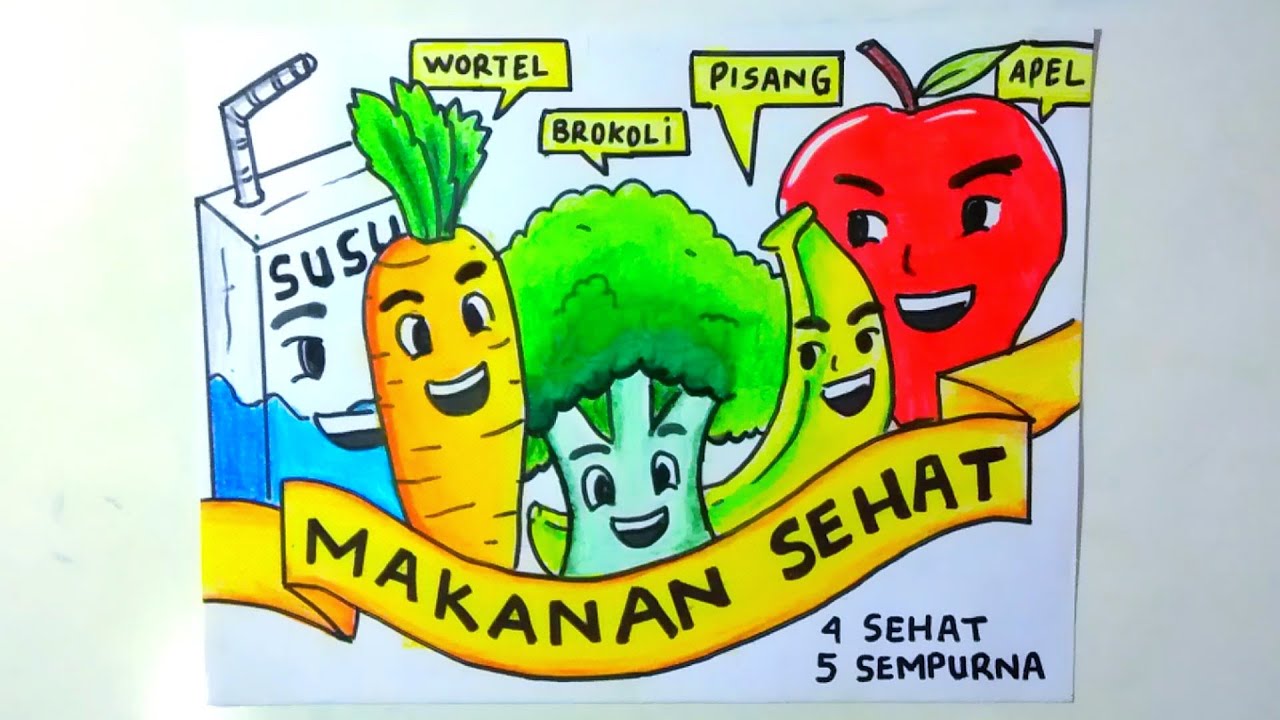 Detail Cara Menggambar Makanan Sehat Nomer 31