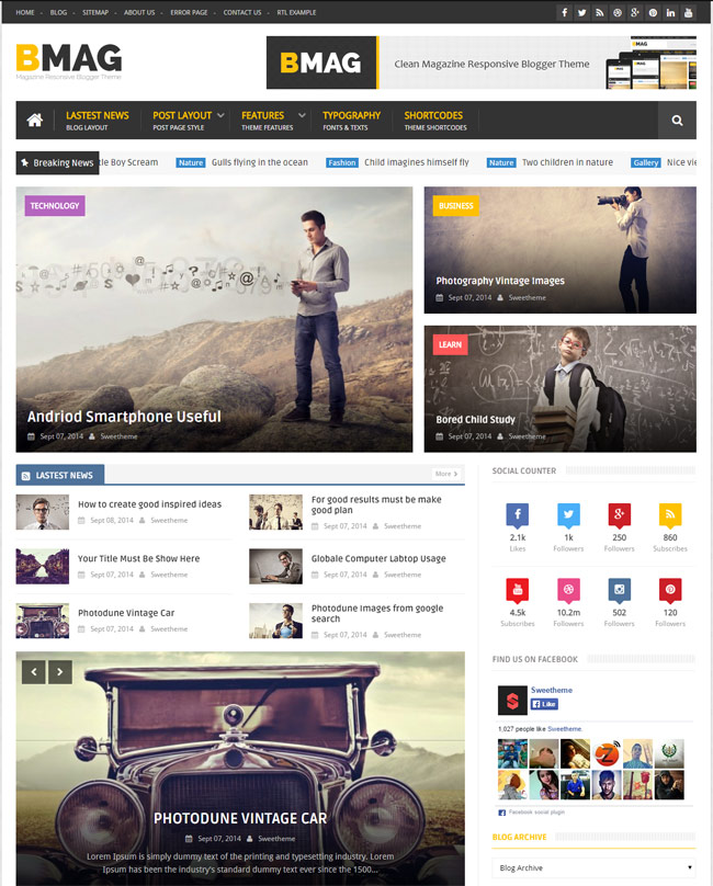 Detail Directory Blogger Template Nomer 32