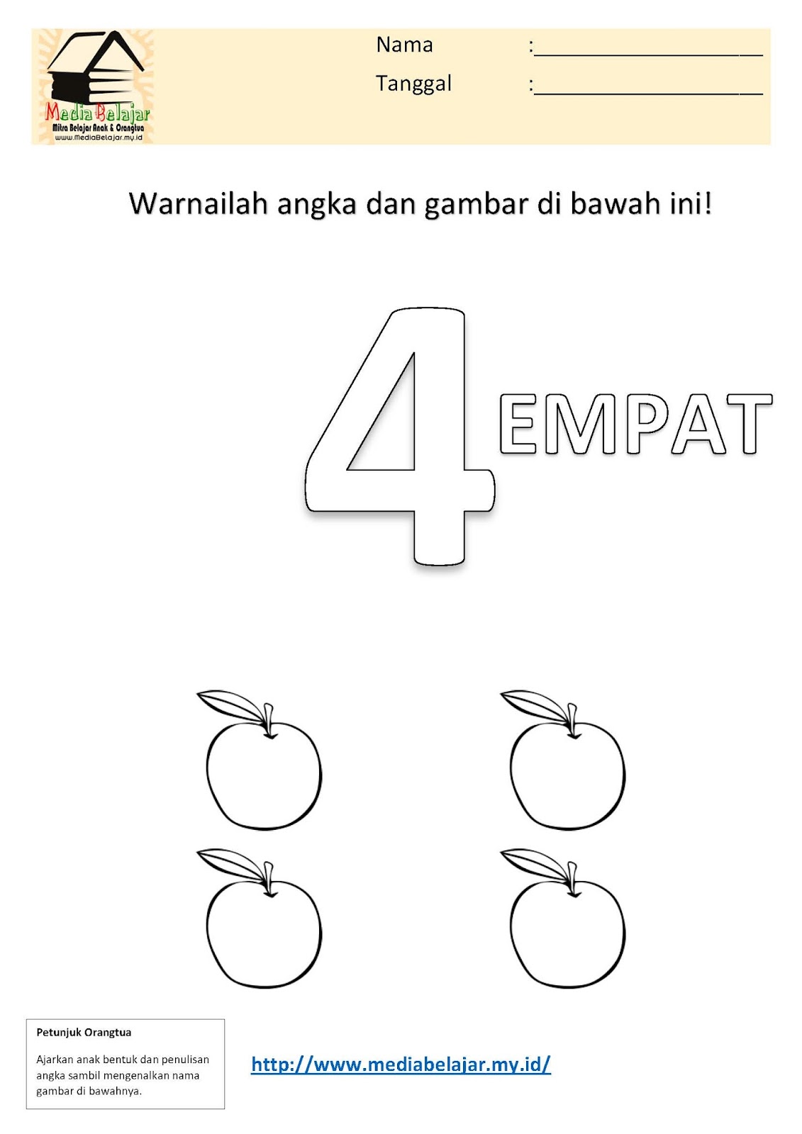 Detail Gambar Buah Mewarnai Angka 8 Nomer 11