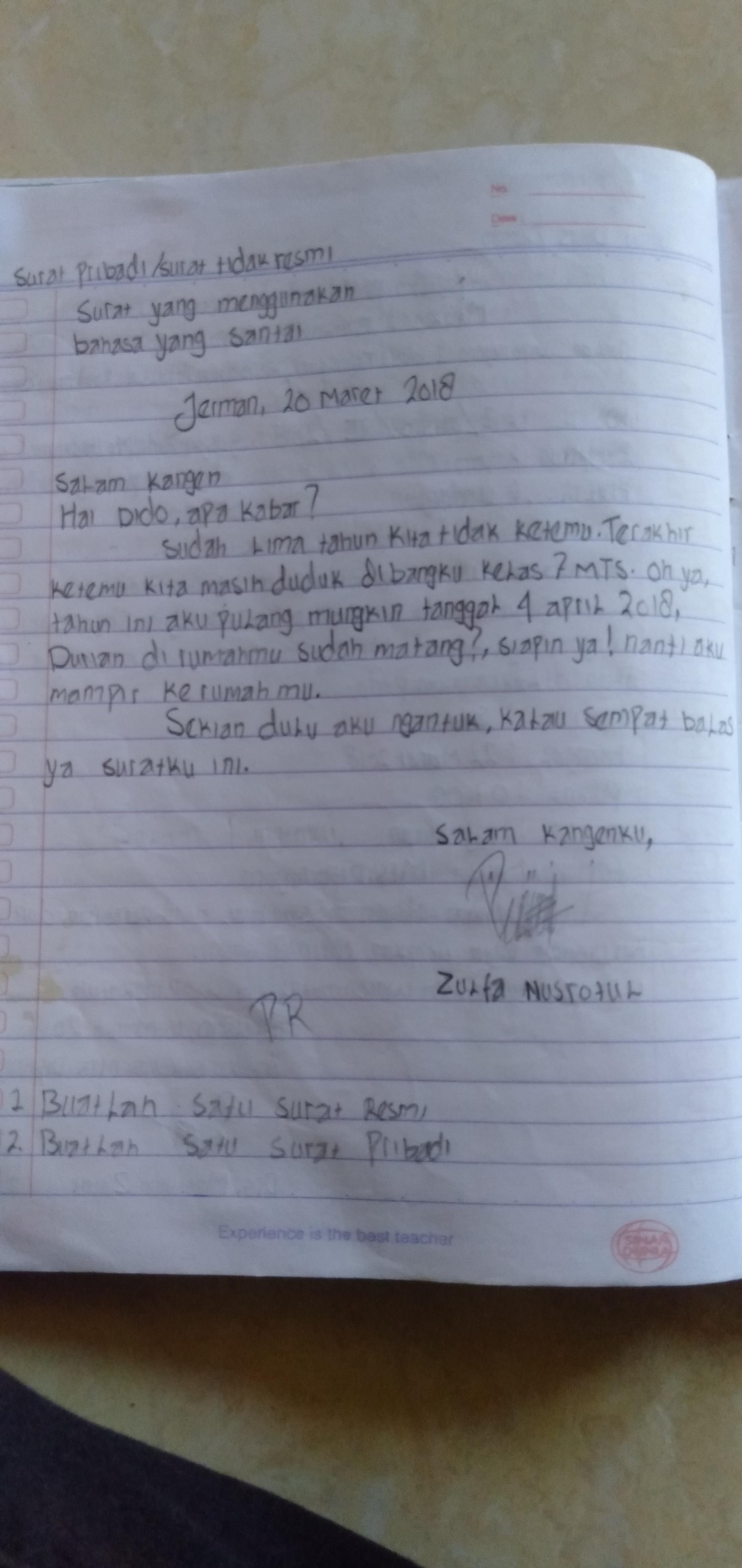 Detail Contoh Surat Bahasa Jerman Nomer 24