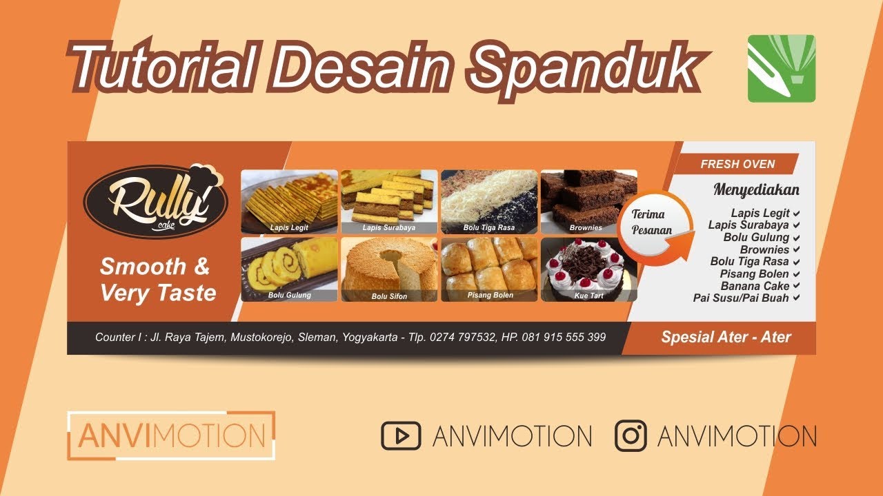 Detail Desain Spanduk Toko Kue Nomer 4