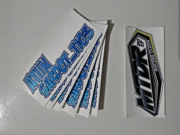 Detail Desain Stiker Nama Racing Nomer 24