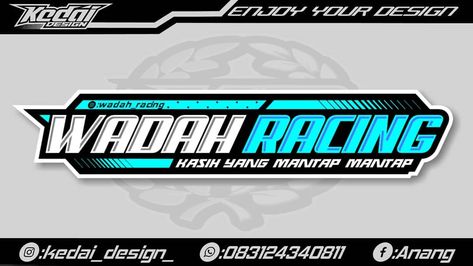 Detail Desain Stiker Nama Racing Nomer 46