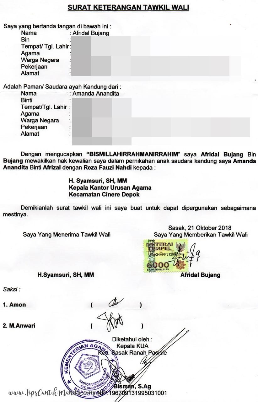 Detail Surat Keterangan Nikah Nomer 48