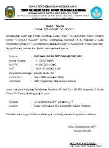 Detail Surat Tugas Sekolah Nomer 20