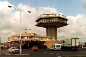 ufo style abandoned motorway tower manchester