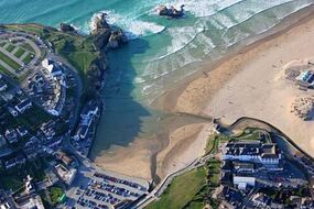 perranport cornwall pretty seaside town britains best beach