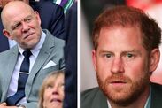 mike tindall awkward moment prince harry