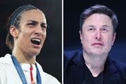 Imane Khelif Elon Musk JK Rowling Olympics boxing gender row