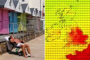 uk hot weather new maps iberian plume