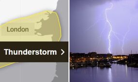 met office thunder lightning warning latest forecast