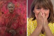 Lorraine kelly King Charles portrait dig