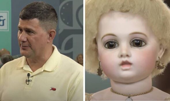 antiques roadshow fan reaction creepy french circle dot bru doll