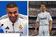 Kylian Mbappe Real Madrid unveilling Cristiano Ronaldo