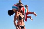 helen skelton strips string bikini leaves uk