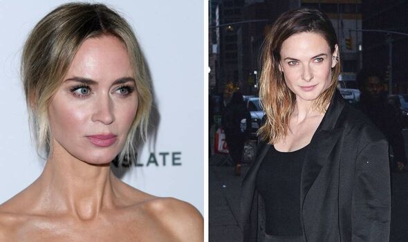 emily blunt denies unnamed co star rebecca ferguson shouting cry