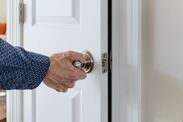 man discovers strange door inside house