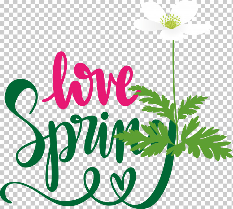 Love Spring Spring PNG, Clipart, Floral Design, Green, Leaf, Line, Logo Free PNG Download