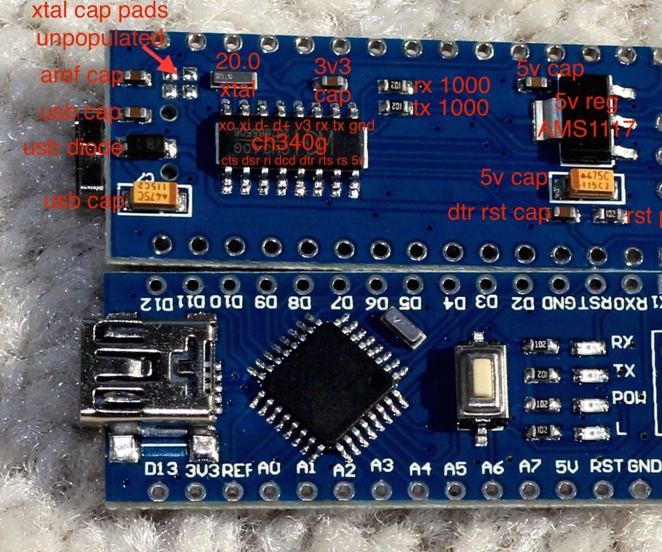 Arduino Nano Board Circuit Diagram