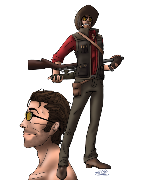 TF2 Sniper fanart