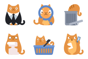 Cat Commerce Icons 