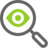 Search, location, eye, find, magnifying glass Icon