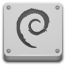 ícone Começar, aqui, debian