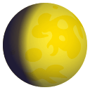 Waxing Gibbous Moon Emoji, Emoji One style