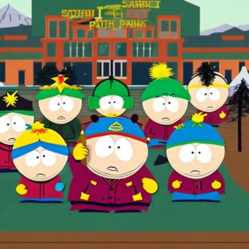 Prompt: South park