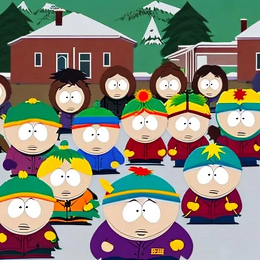 Prompt: South park