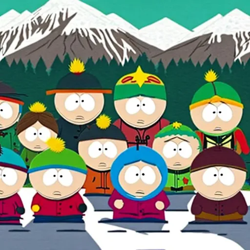 Prompt: South park